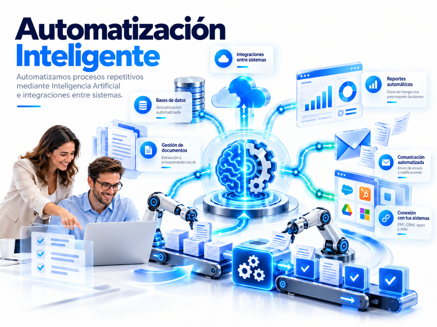 Automatización inteligente: procesos, integraciones y reportes con Inteligencia Artificial